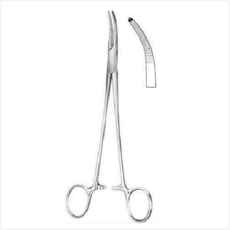Adson Hemostatic Forceps Curved 1:2 18.5cm