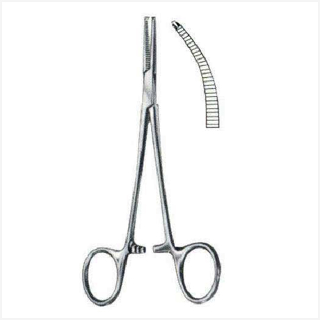 Baby-Crile Hemostatic Forceps Curved 1:2 14cm