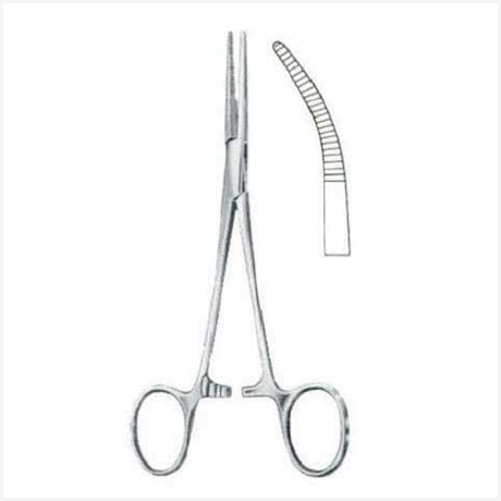 Kelly-Rankin Hemostatic Forceps Curved 16cm