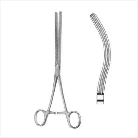 Kocher-Atrauma Intestinal Clamps Forceps BJ Curved