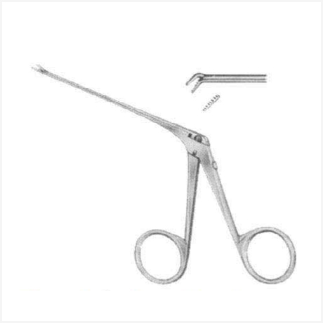 Micro Ear Polypus Forcep 0.9x1.1mm Cup-Shaped 8cm