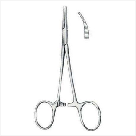 Micro-Mosquito Hemostatic Forceps Curved 12.5cm
