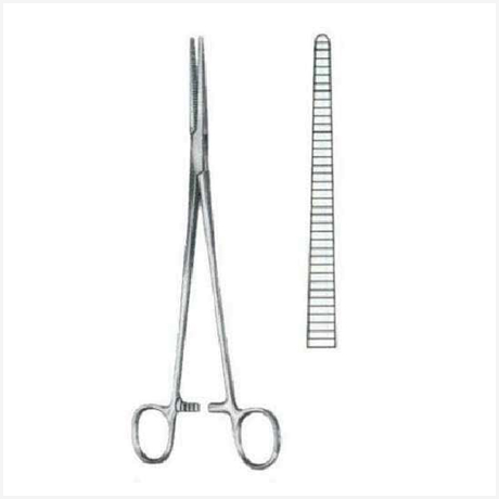 Roberts Hemostatic Forceps Straight 22cm